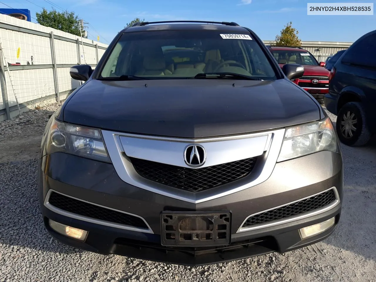 2011 Acura Mdx Technology VIN: 2HNYD2H4XBH528535 Lot: 70859714