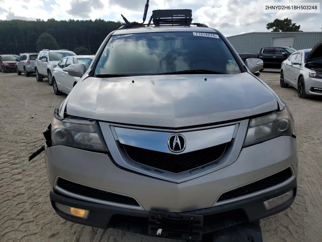 2011 Acura Mdx Technology VIN: 2HNYD2H61BH503248 Lot: 71314274