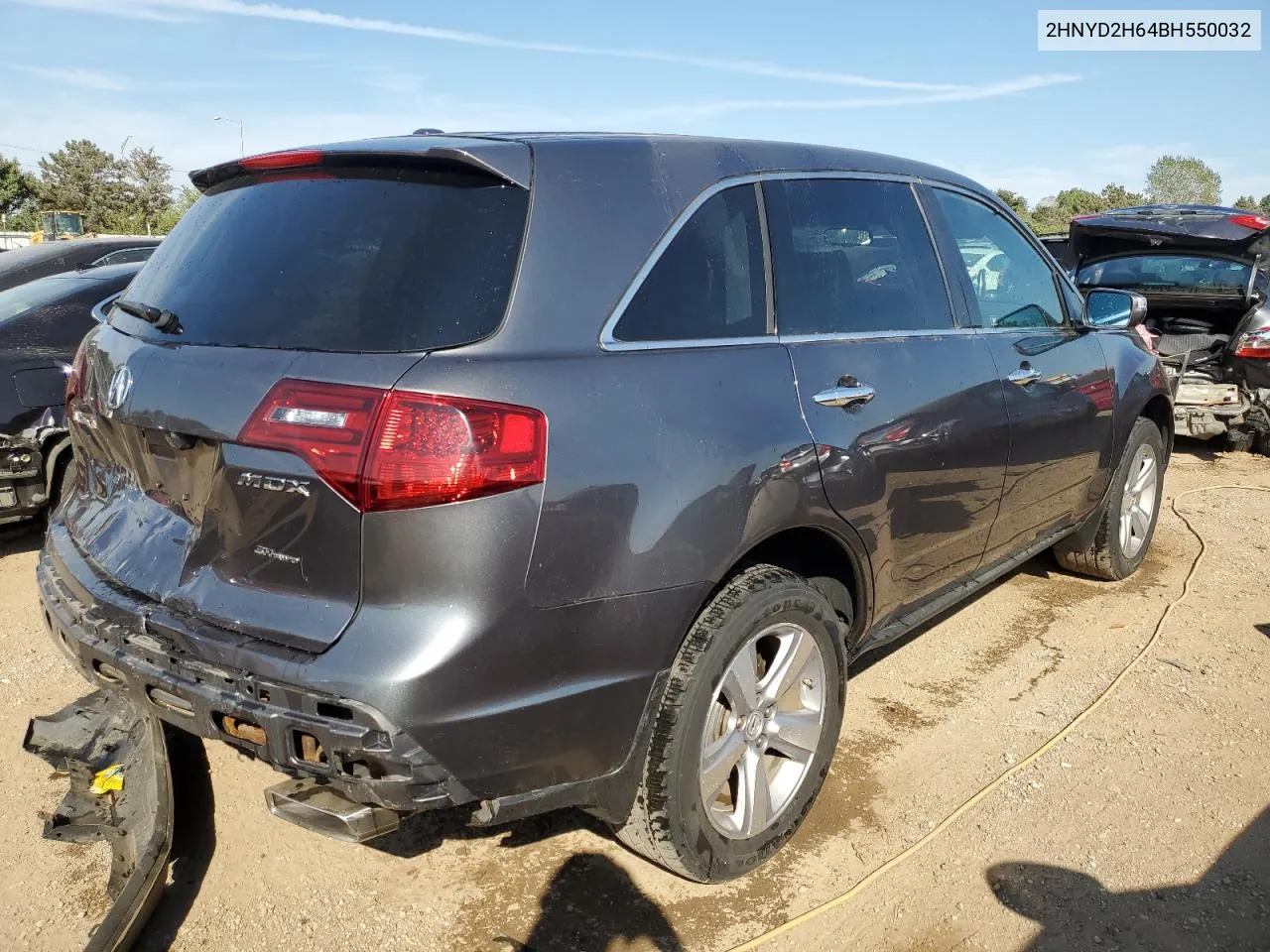 2011 Acura Mdx Technology VIN: 2HNYD2H64BH550032 Lot: 71633484