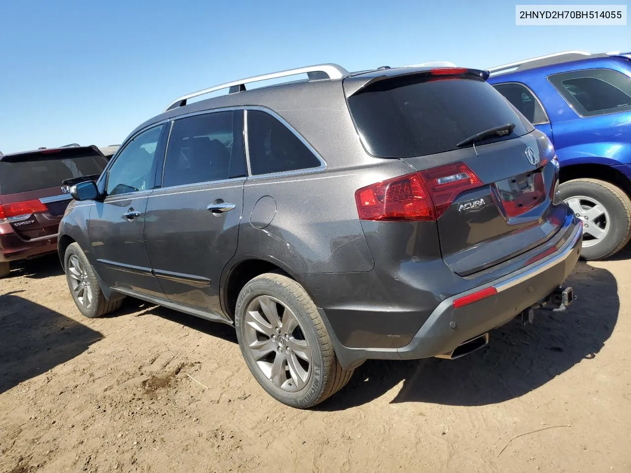 2011 Acura Mdx Advance VIN: 2HNYD2H70BH514055 Lot: 71815774