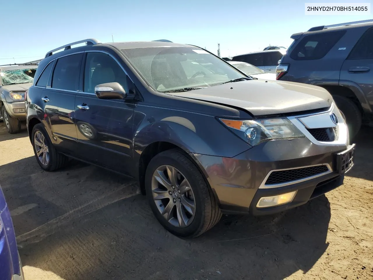 2011 Acura Mdx Advance VIN: 2HNYD2H70BH514055 Lot: 71815774