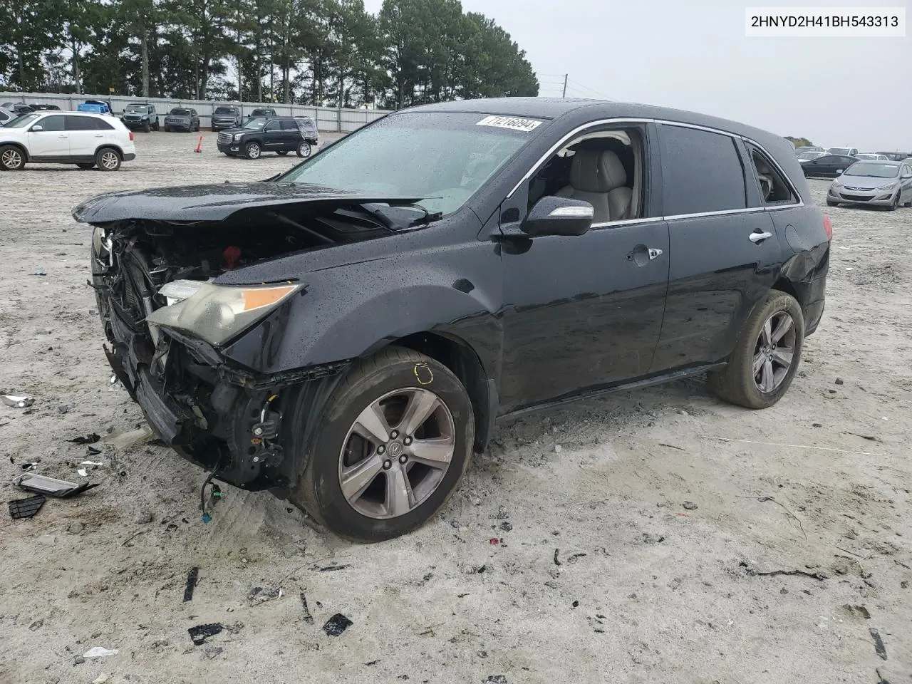 2011 Acura Mdx Technology VIN: 2HNYD2H41BH543313 Lot: 72344934