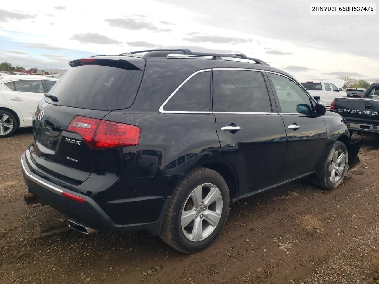 2011 Acura Mdx Technology VIN: 2HNYD2H66BH537475 Lot: 72474794