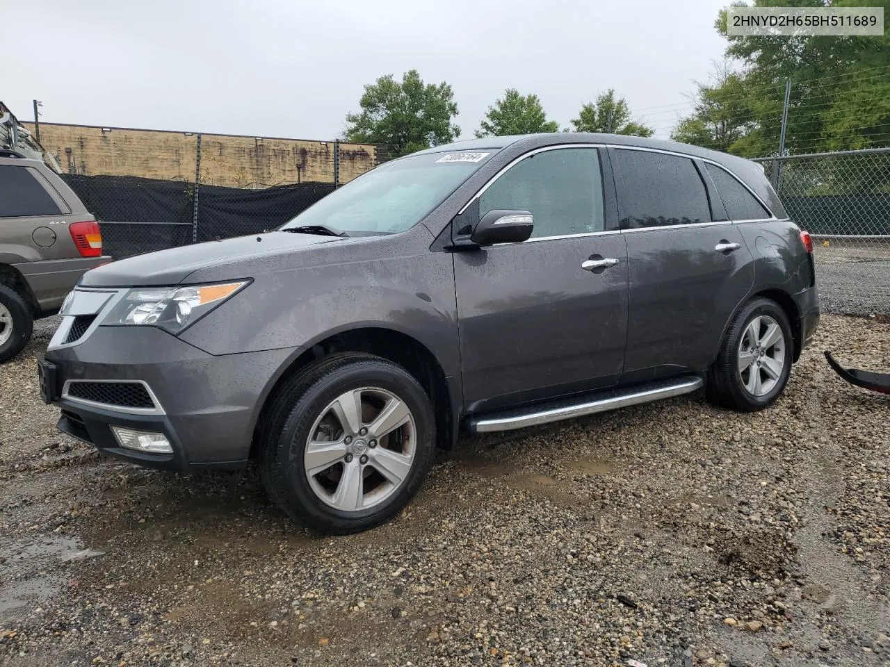 2011 Acura Mdx Technology VIN: 2HNYD2H65BH511689 Lot: 73066164