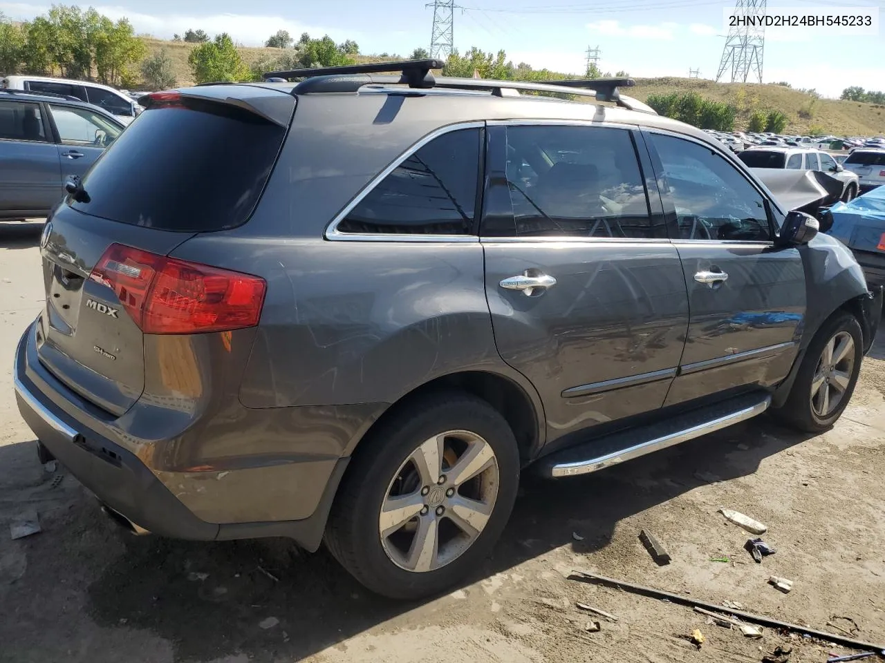 2011 Acura Mdx VIN: 2HNYD2H24BH545233 Lot: 73183084