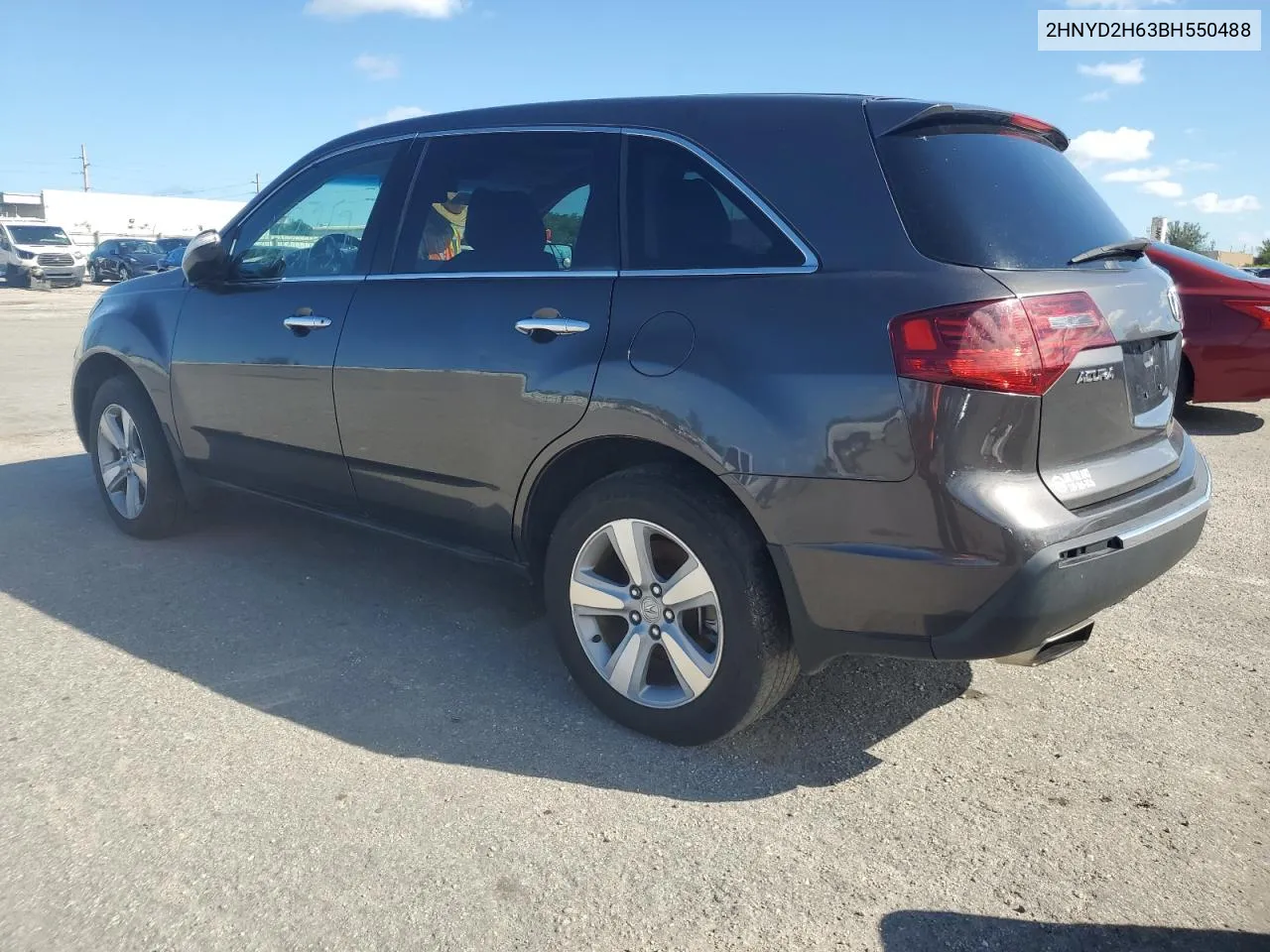 2011 Acura Mdx Technology VIN: 2HNYD2H63BH550488 Lot: 73202434