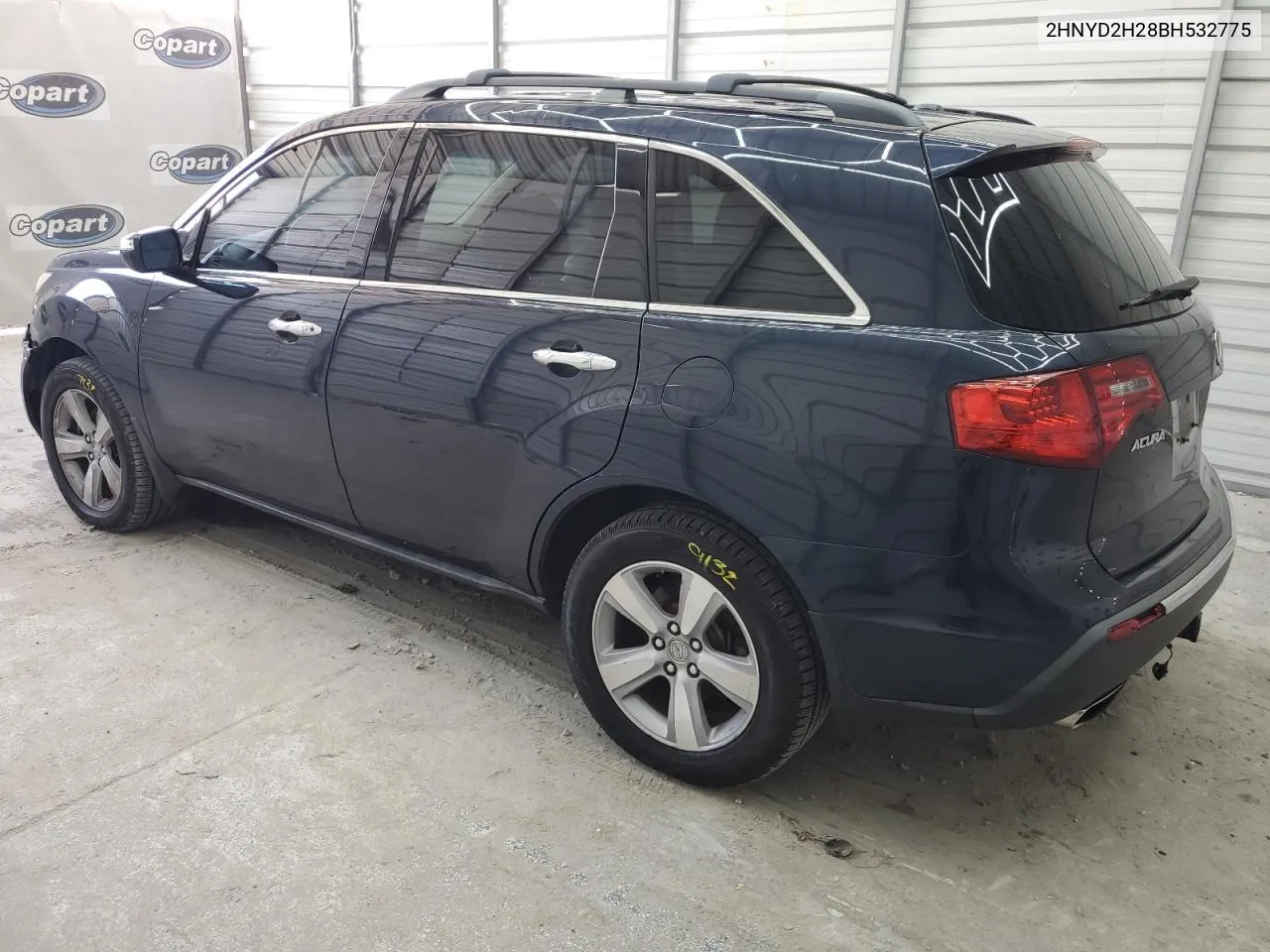 2011 Acura Mdx VIN: 2HNYD2H28BH532775 Lot: 73500494