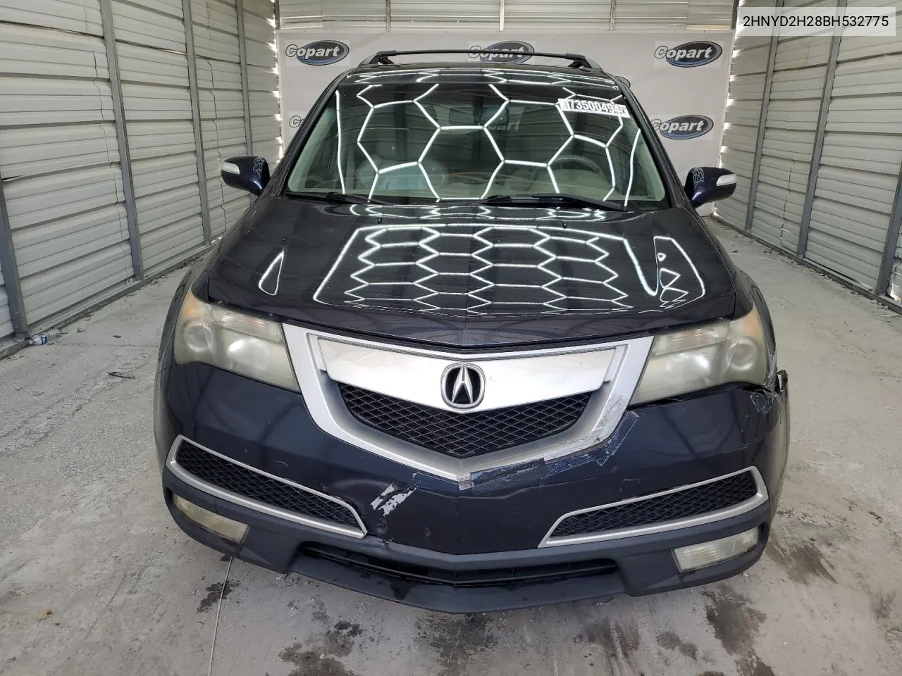 2011 Acura Mdx VIN: 2HNYD2H28BH532775 Lot: 73500494