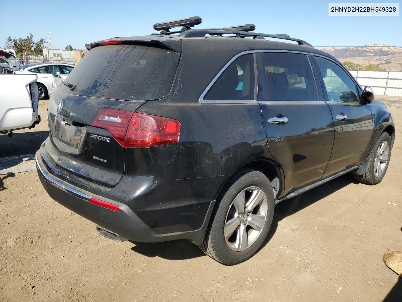 2011 Acura Mdx VIN: 2HNYD2H22BH549328 Lot: 73602014