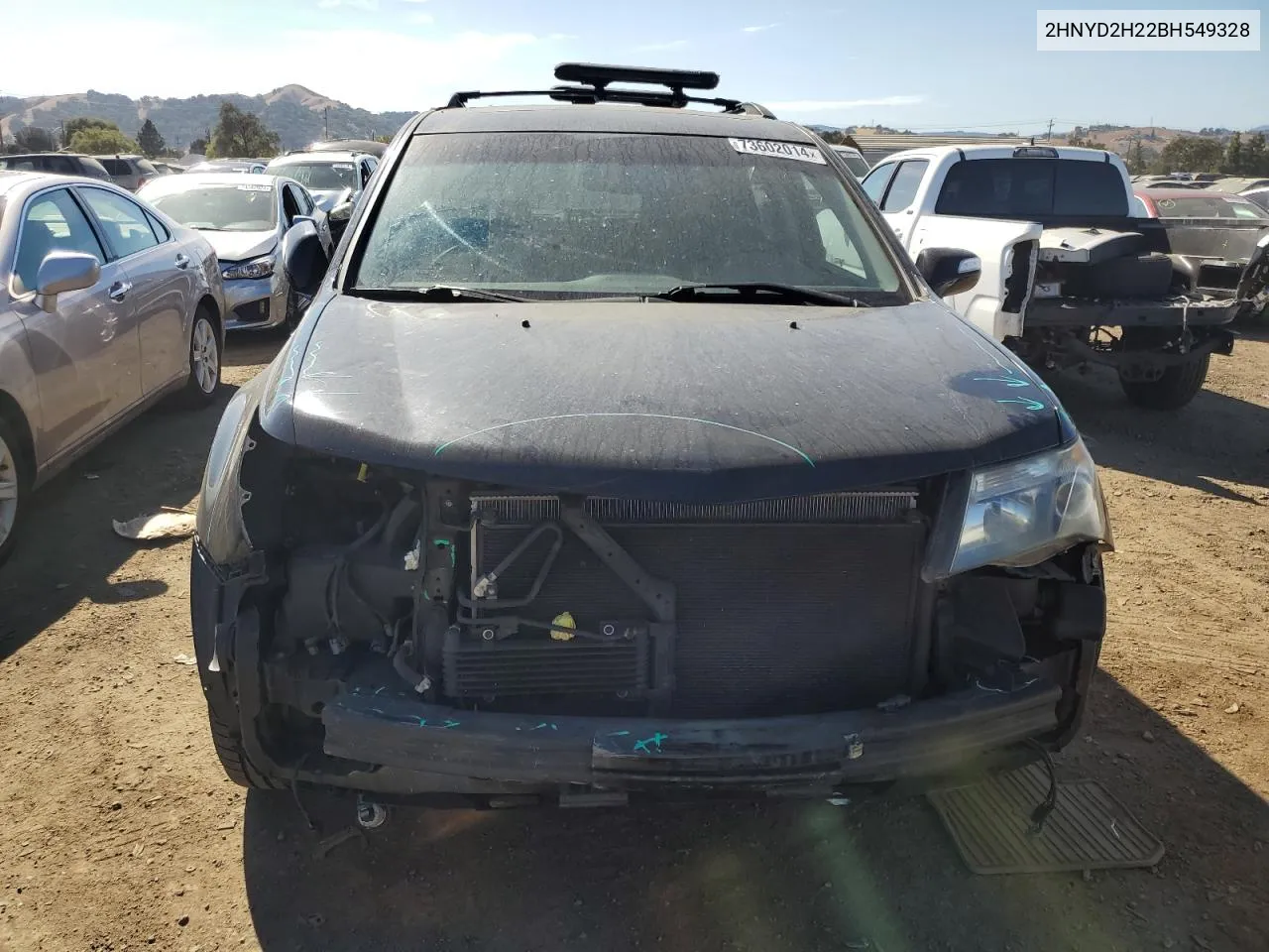 2011 Acura Mdx VIN: 2HNYD2H22BH549328 Lot: 73602014