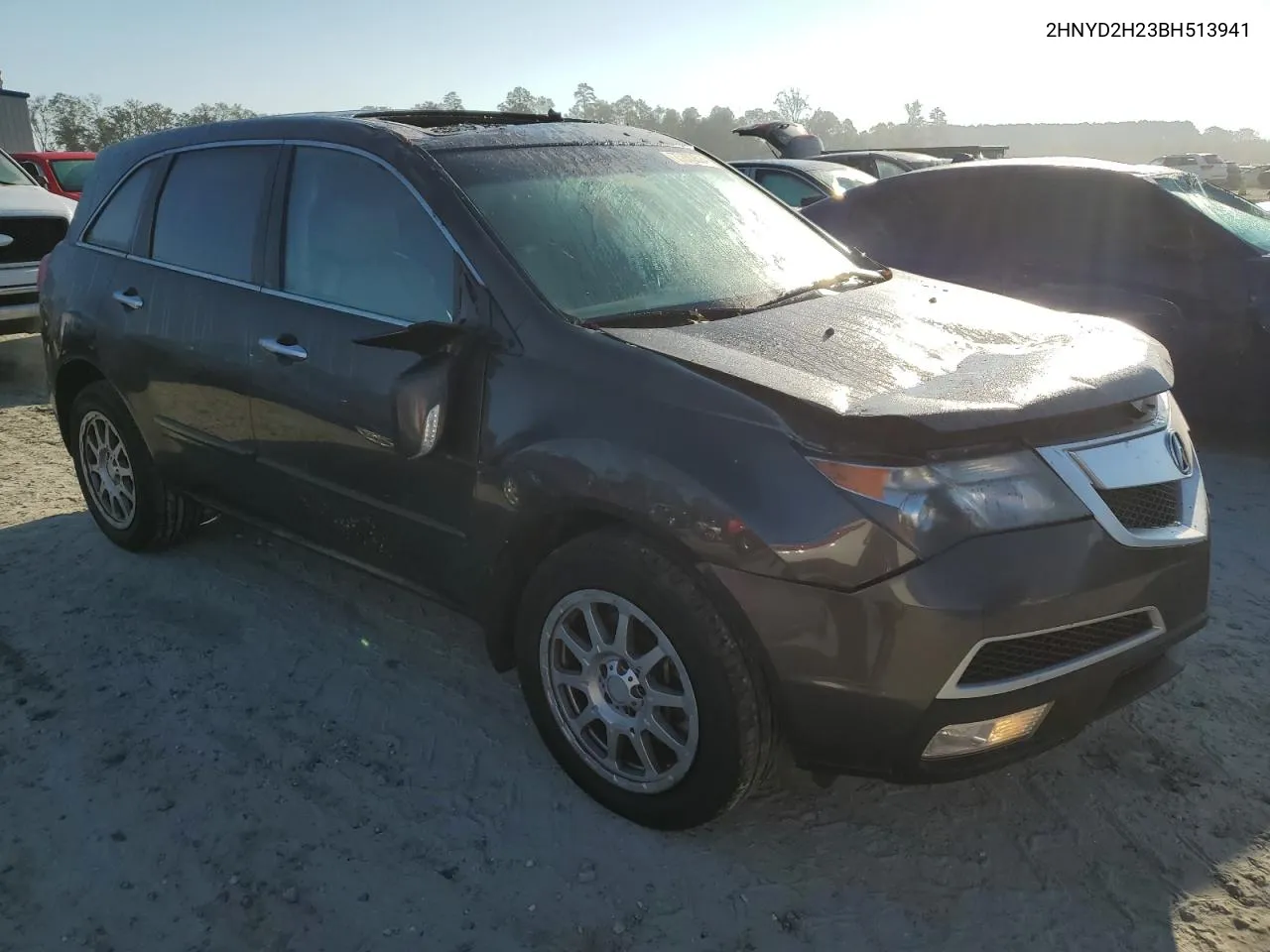 2011 Acura Mdx VIN: 2HNYD2H23BH513941 Lot: 73870524