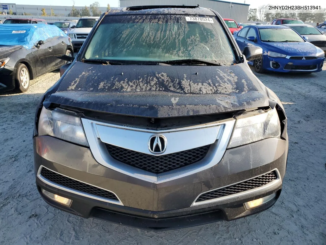 2011 Acura Mdx VIN: 2HNYD2H23BH513941 Lot: 73870524