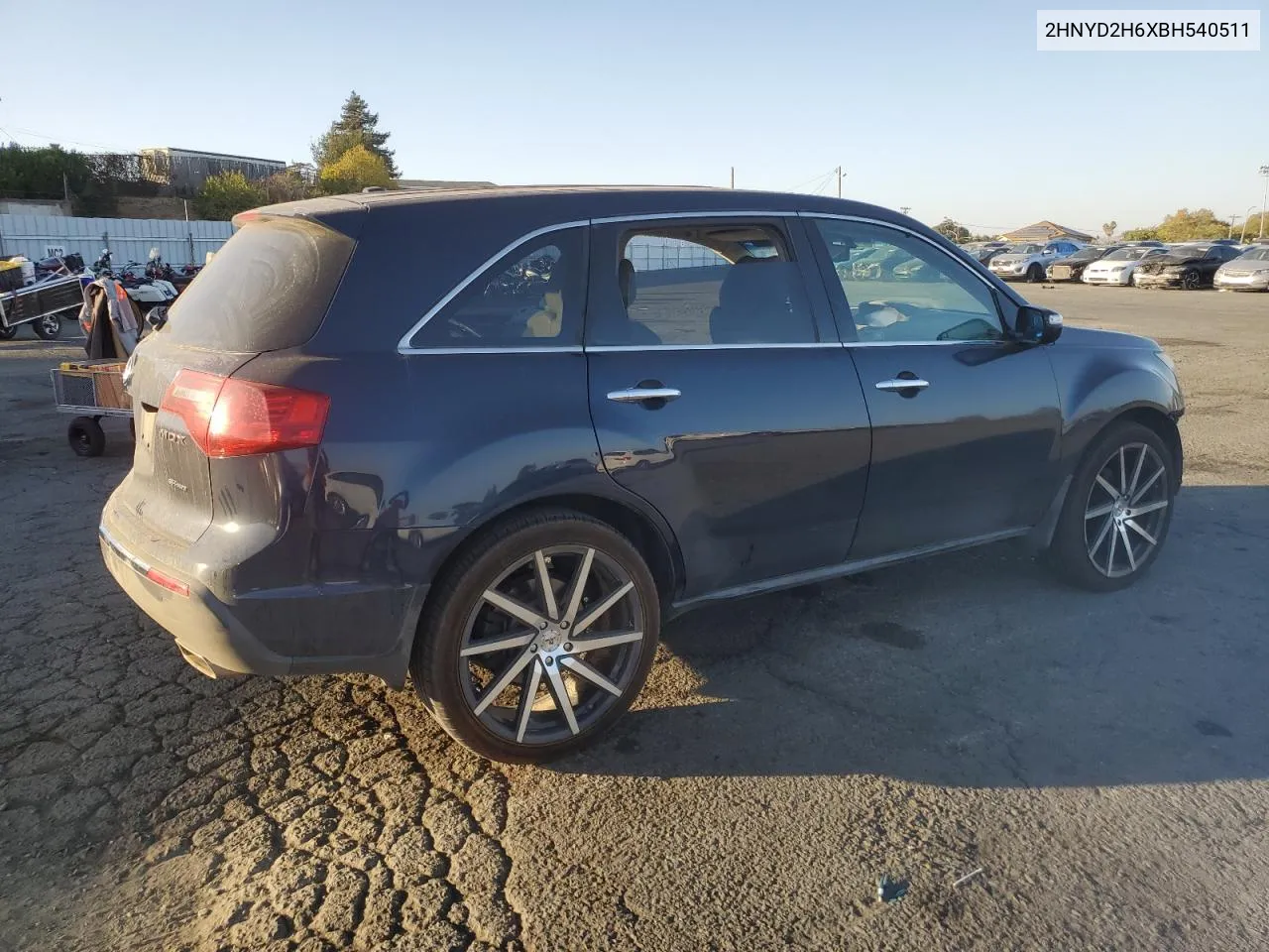 2011 Acura Mdx Technology VIN: 2HNYD2H6XBH540511 Lot: 74053314