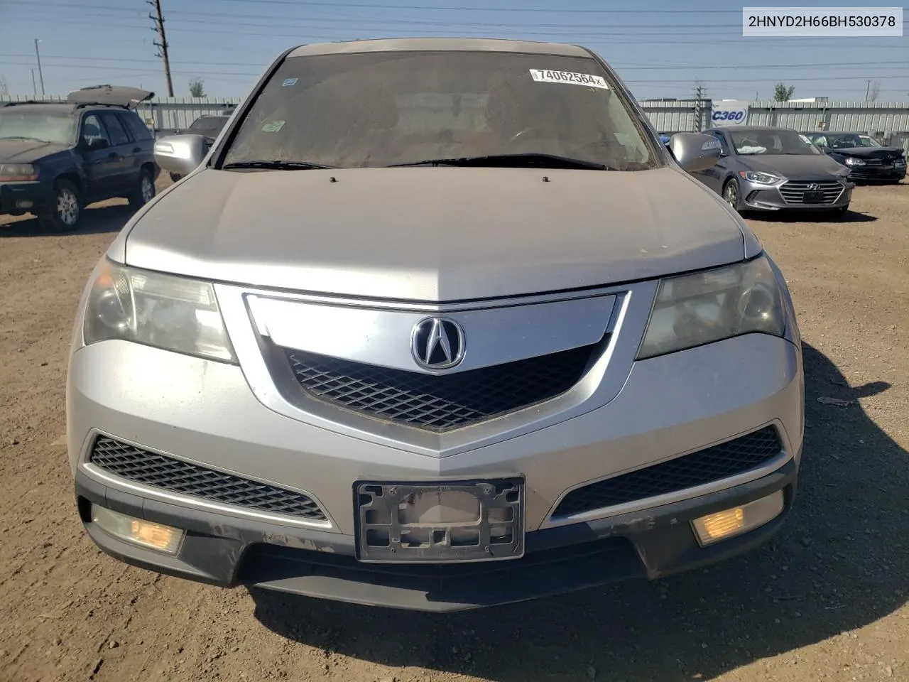 2011 Acura Mdx Technology VIN: 2HNYD2H66BH530378 Lot: 74062564