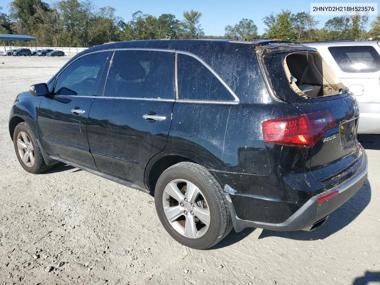 2011 Acura Mdx VIN: 2HNYD2H21BH523576 Lot: 74062834