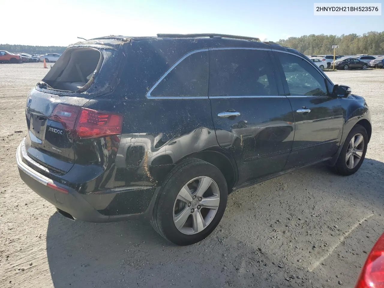 2011 Acura Mdx VIN: 2HNYD2H21BH523576 Lot: 74062834