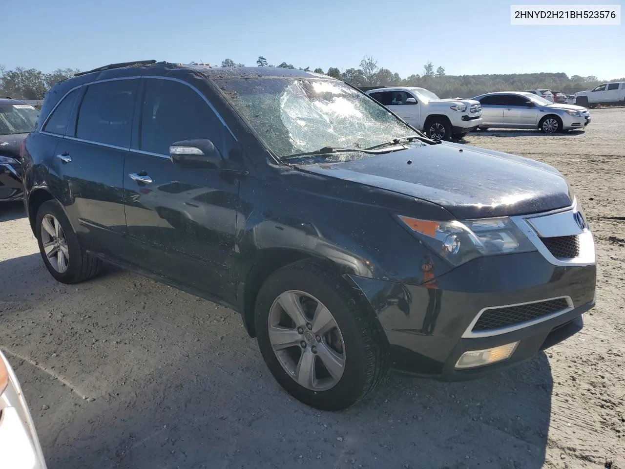 2011 Acura Mdx VIN: 2HNYD2H21BH523576 Lot: 74062834