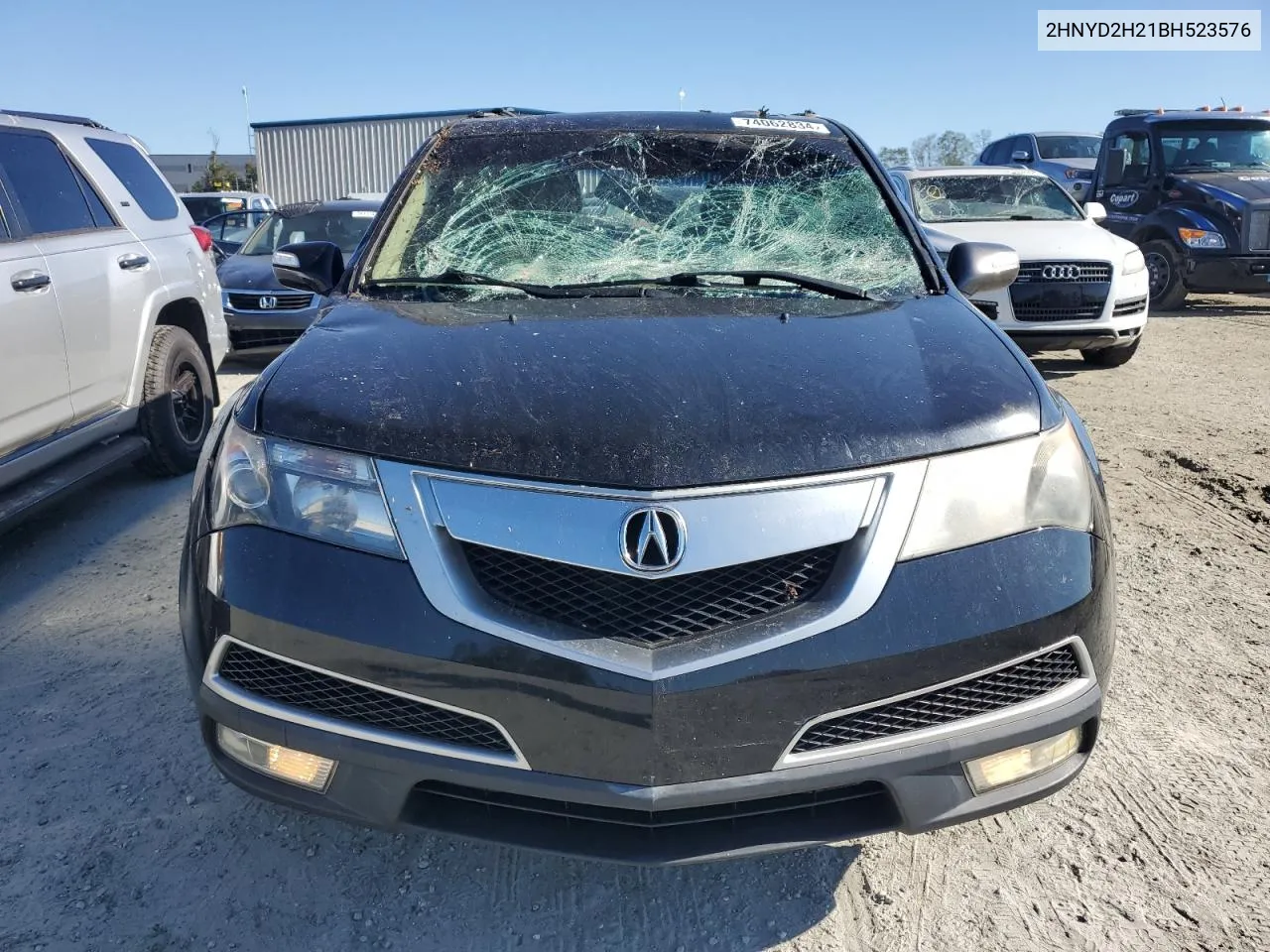 2011 Acura Mdx VIN: 2HNYD2H21BH523576 Lot: 74062834