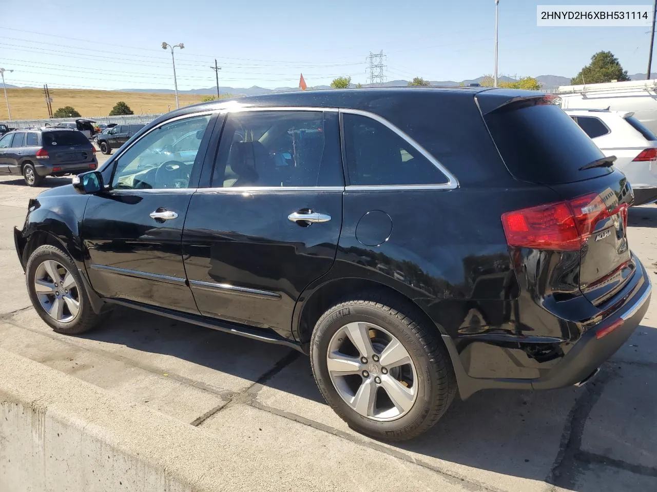 2011 Acura Mdx Technology VIN: 2HNYD2H6XBH531114 Lot: 74322004