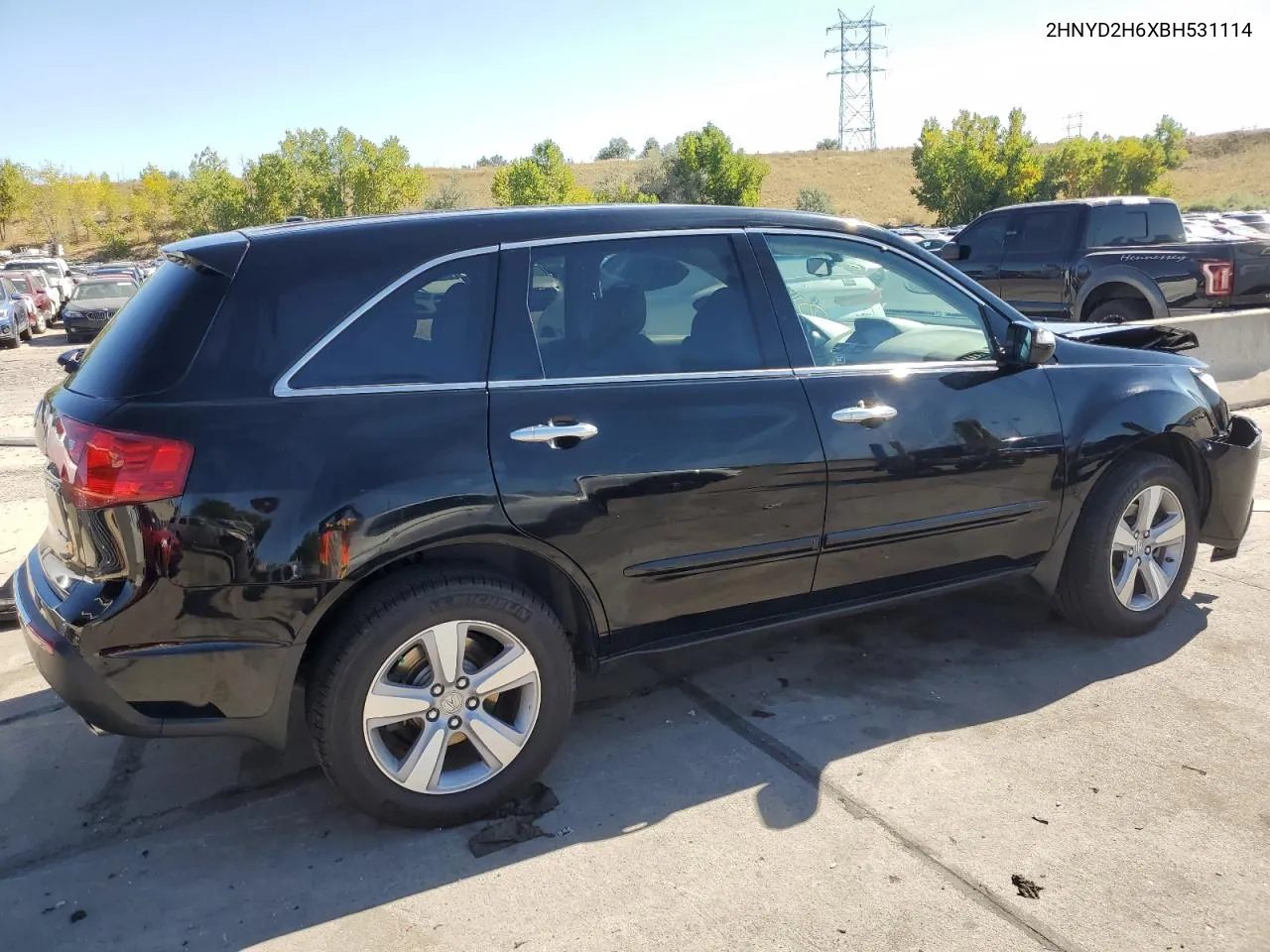 2011 Acura Mdx Technology VIN: 2HNYD2H6XBH531114 Lot: 74322004