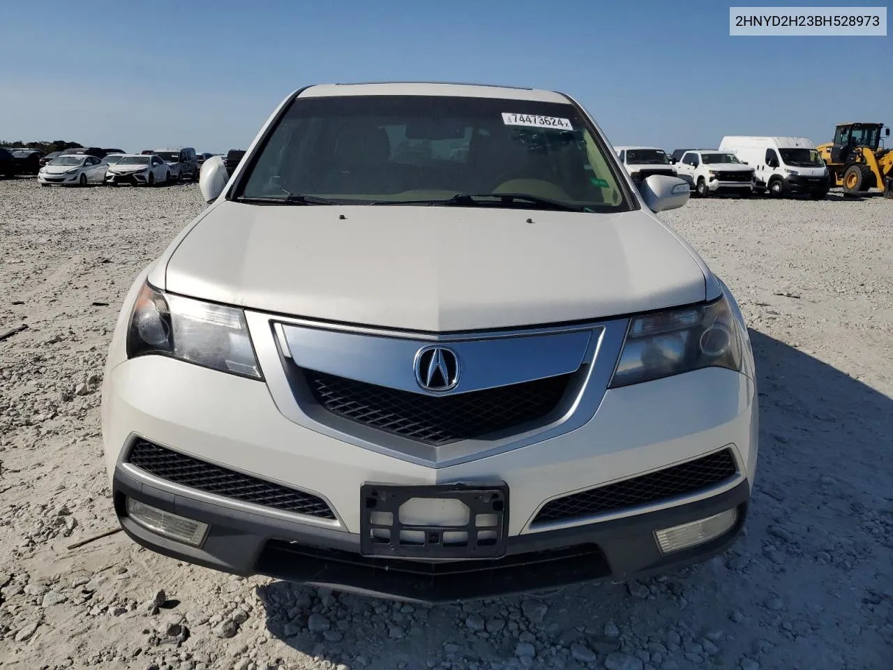 2011 Acura Mdx VIN: 2HNYD2H23BH528973 Lot: 74473624