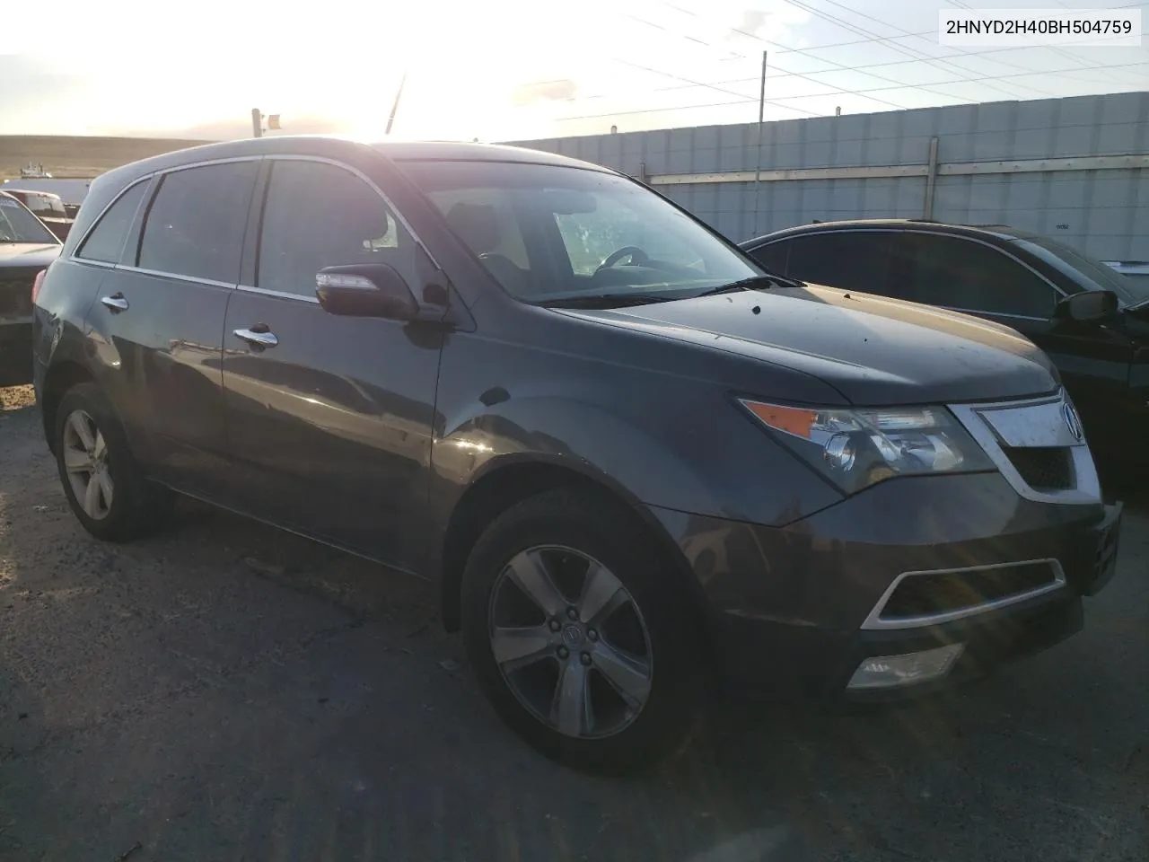 2011 Acura Mdx Technology VIN: 2HNYD2H40BH504759 Lot: 74481694