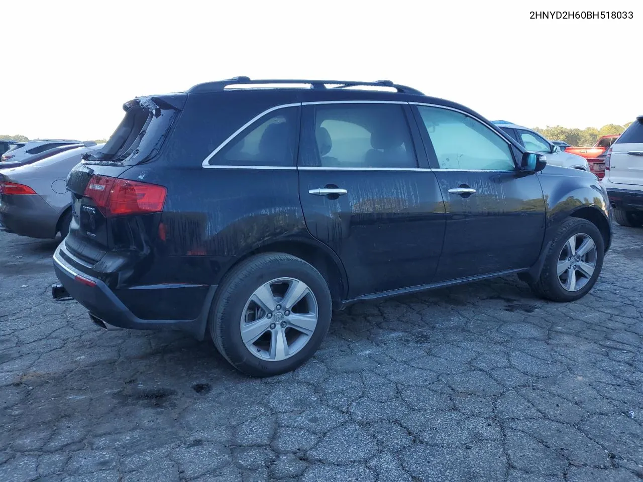 2011 Acura Mdx Technology VIN: 2HNYD2H60BH518033 Lot: 74547524