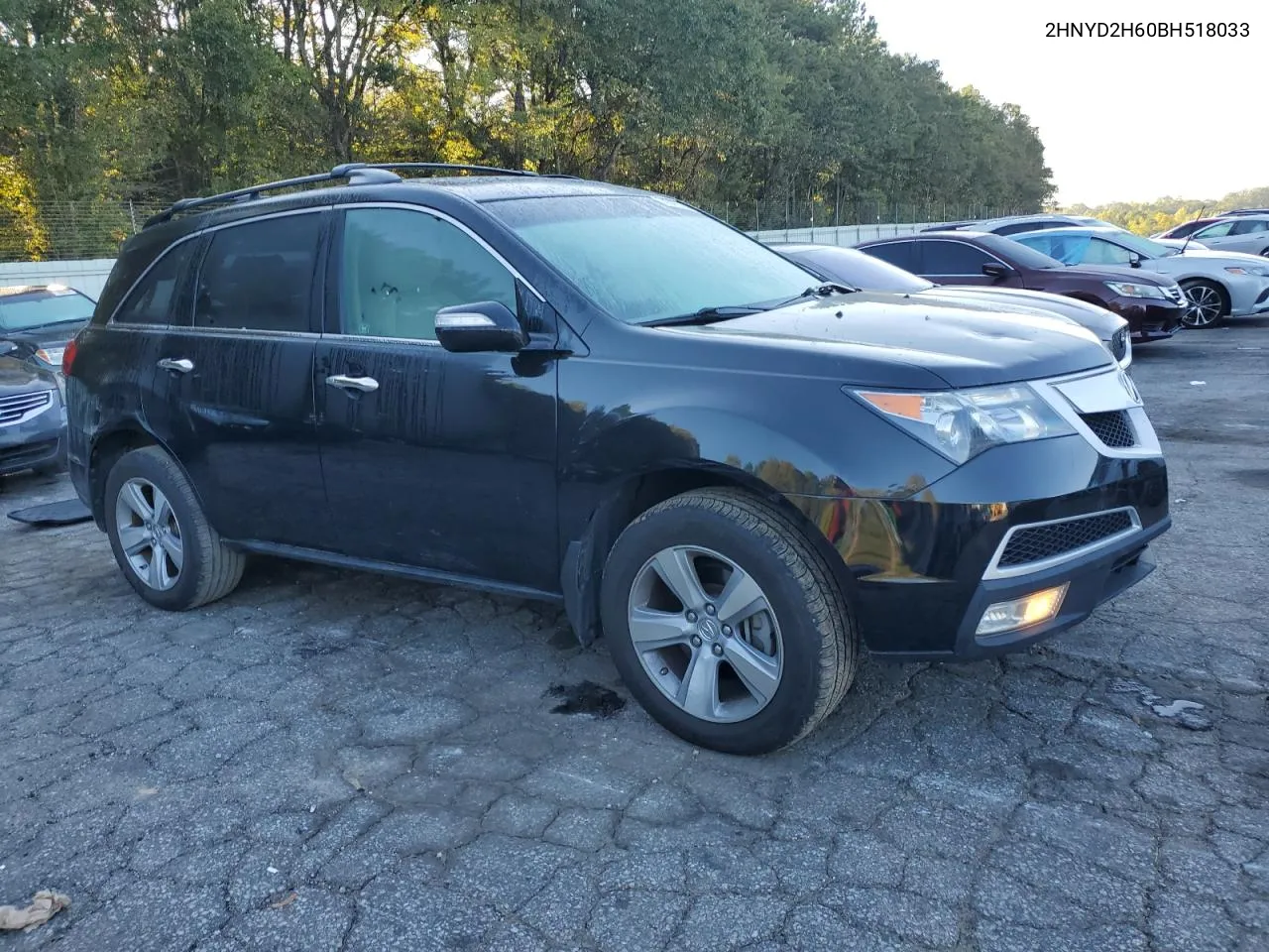 2011 Acura Mdx Technology VIN: 2HNYD2H60BH518033 Lot: 74547524