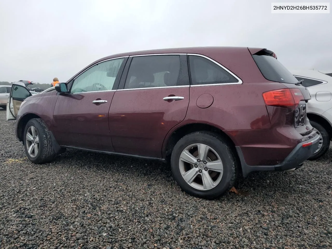 2011 Acura Mdx VIN: 2HNYD2H26BH535772 Lot: 74549174