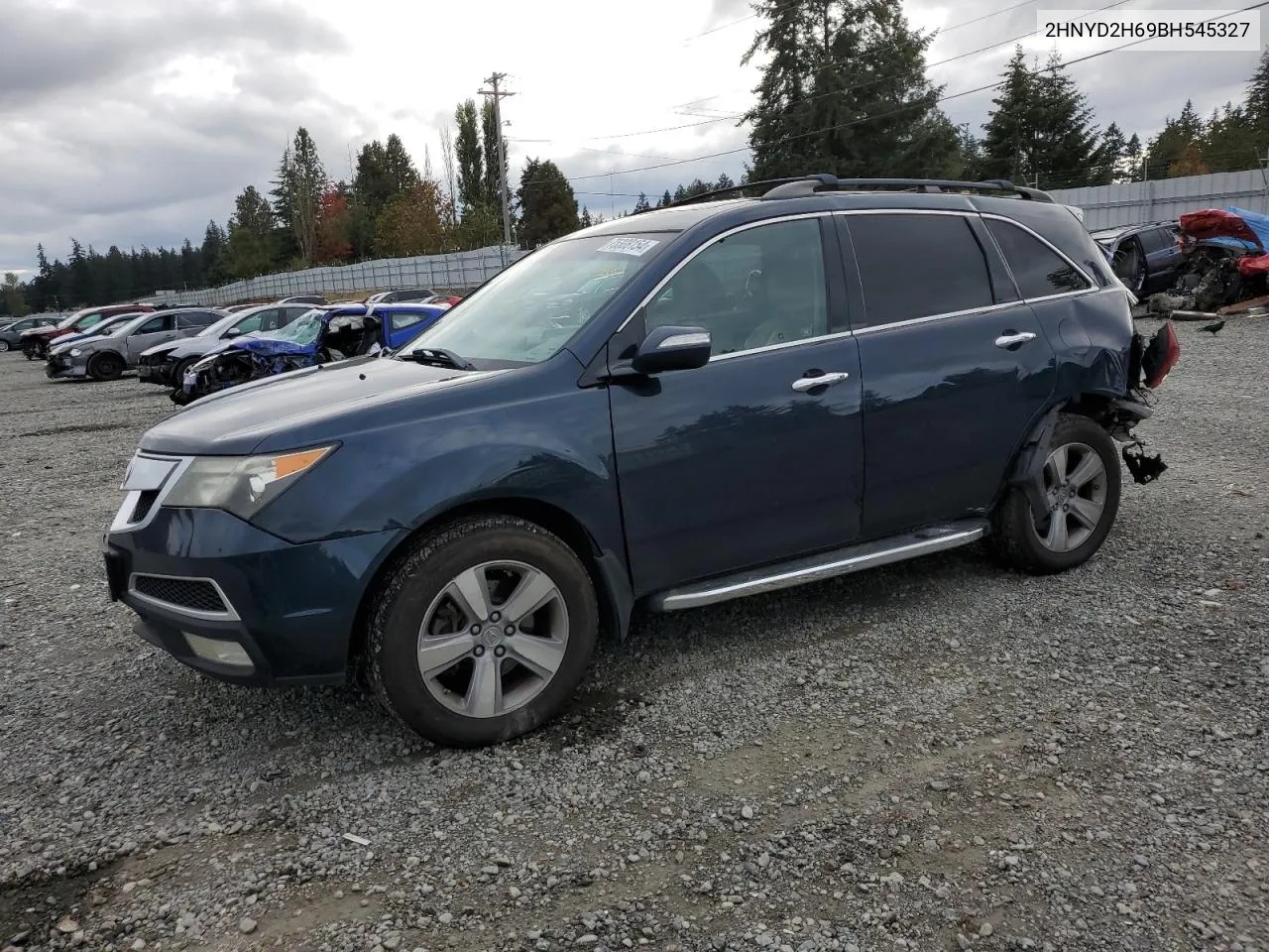 2011 Acura Mdx Technology VIN: 2HNYD2H69BH545327 Lot: 75308154