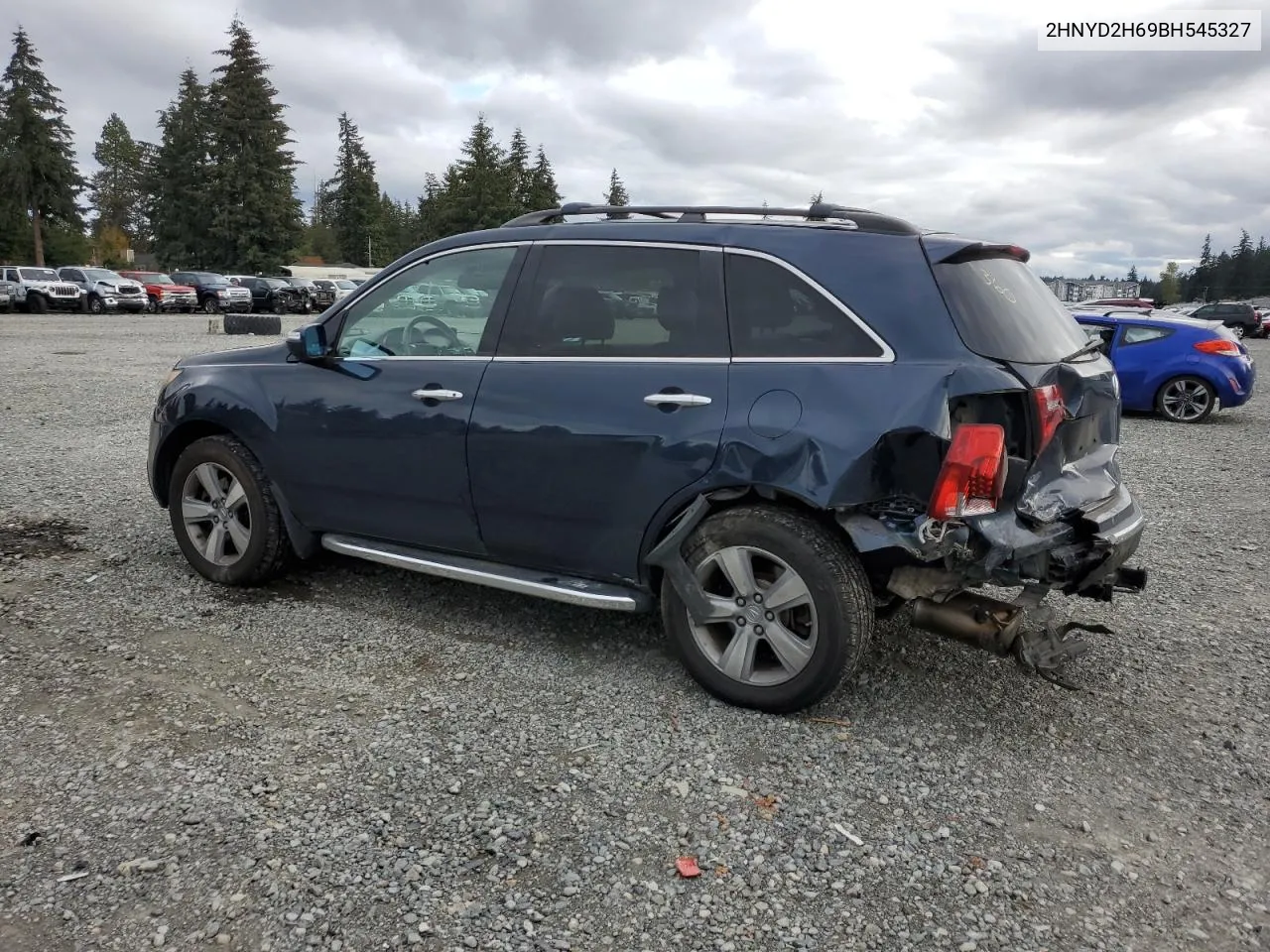 2011 Acura Mdx Technology VIN: 2HNYD2H69BH545327 Lot: 75308154