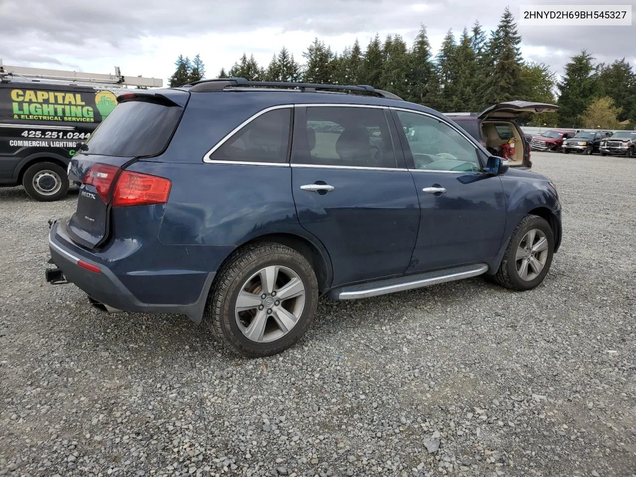 2011 Acura Mdx Technology VIN: 2HNYD2H69BH545327 Lot: 75308154