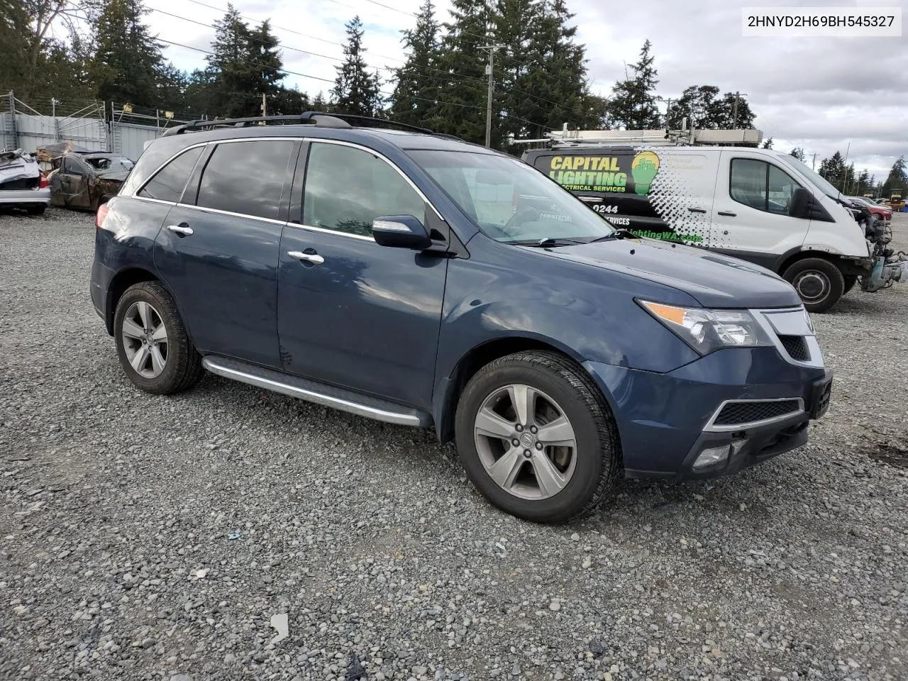 2011 Acura Mdx Technology VIN: 2HNYD2H69BH545327 Lot: 75308154