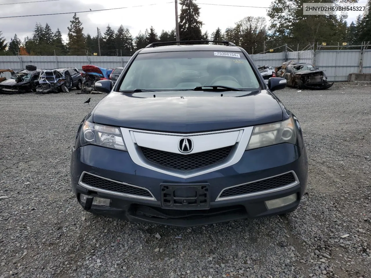 2011 Acura Mdx Technology VIN: 2HNYD2H69BH545327 Lot: 75308154