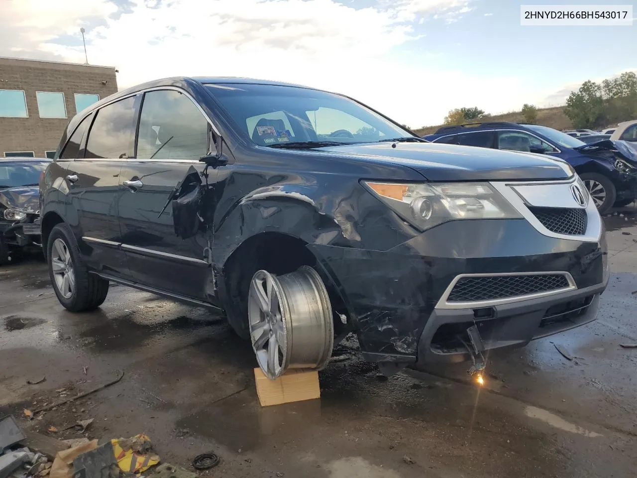 2011 Acura Mdx Technology VIN: 2HNYD2H66BH543017 Lot: 75446304