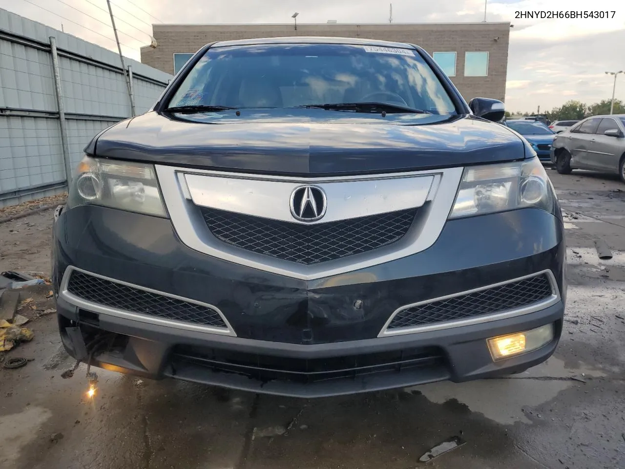 2011 Acura Mdx Technology VIN: 2HNYD2H66BH543017 Lot: 75446304