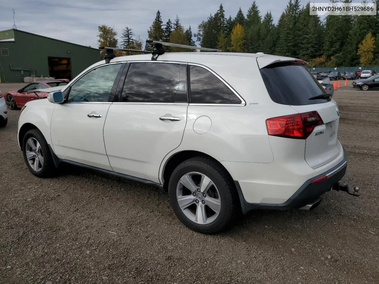 2011 Acura Mdx Technology VIN: 2HNYD2H61BH529686 Lot: 75570464