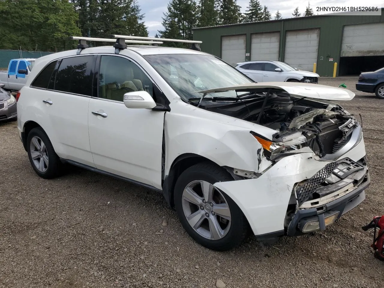 2011 Acura Mdx Technology VIN: 2HNYD2H61BH529686 Lot: 75570464