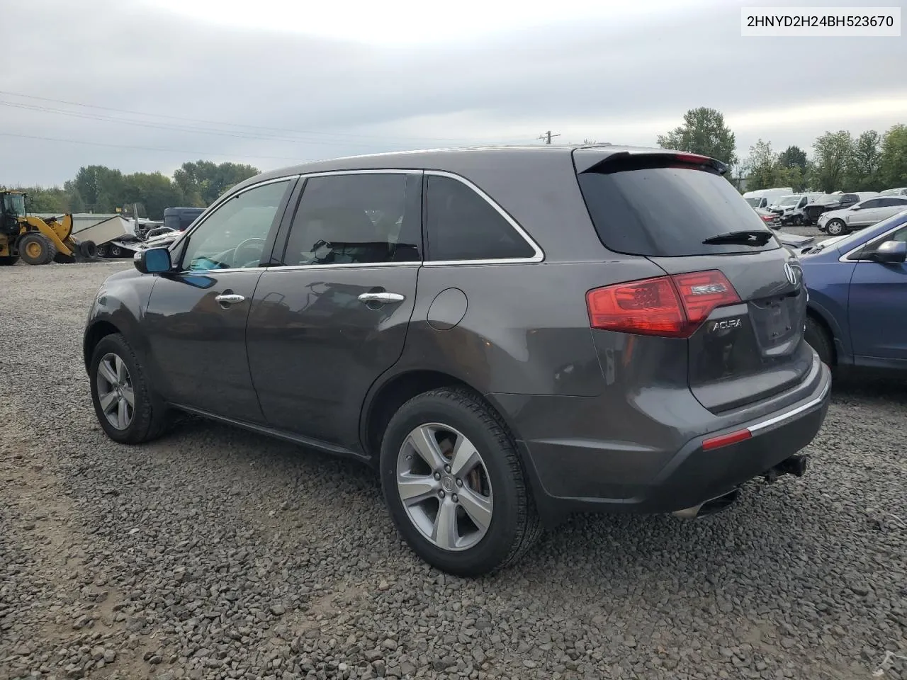 2011 Acura Mdx VIN: 2HNYD2H24BH523670 Lot: 75876054