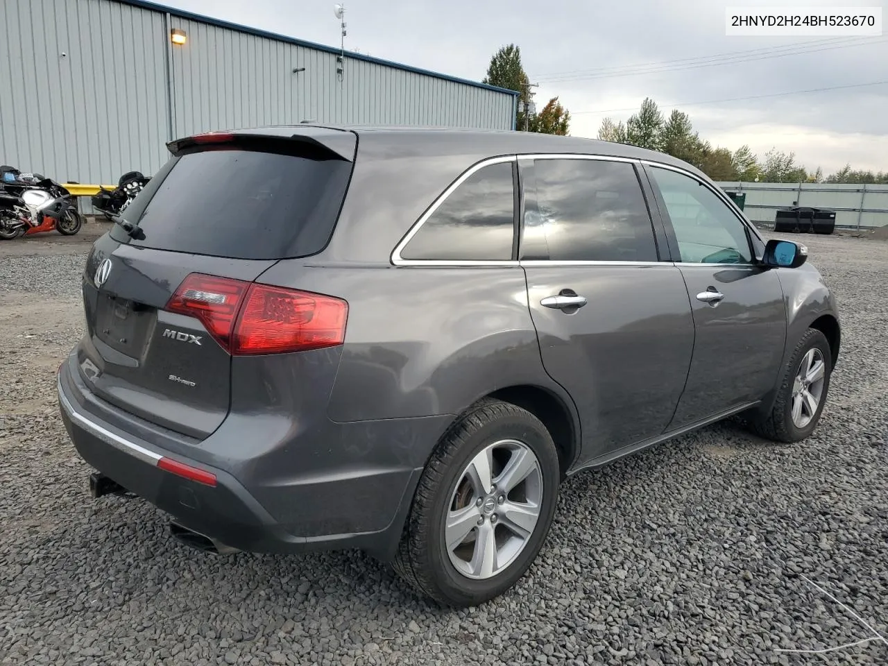 2011 Acura Mdx VIN: 2HNYD2H24BH523670 Lot: 75876054