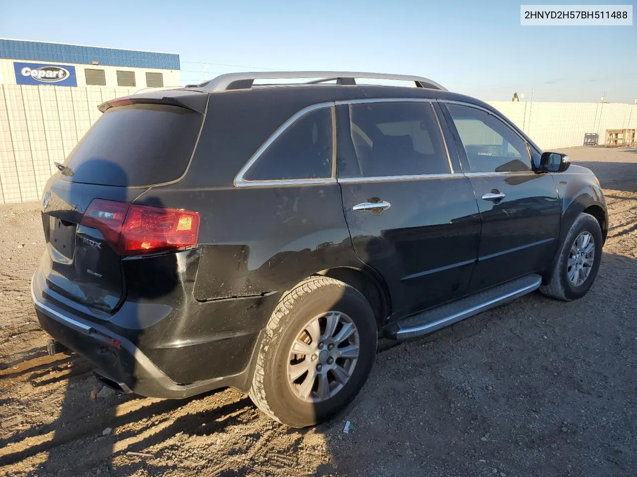 2011 Acura Mdx Advance VIN: 2HNYD2H57BH511488 Lot: 75897424