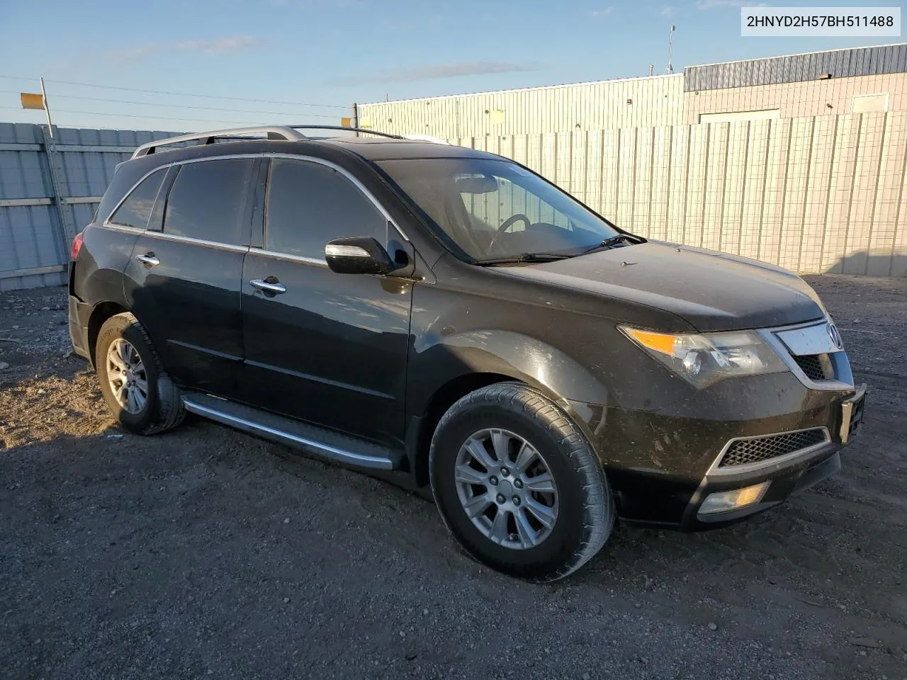 2011 Acura Mdx Advance VIN: 2HNYD2H57BH511488 Lot: 75897424