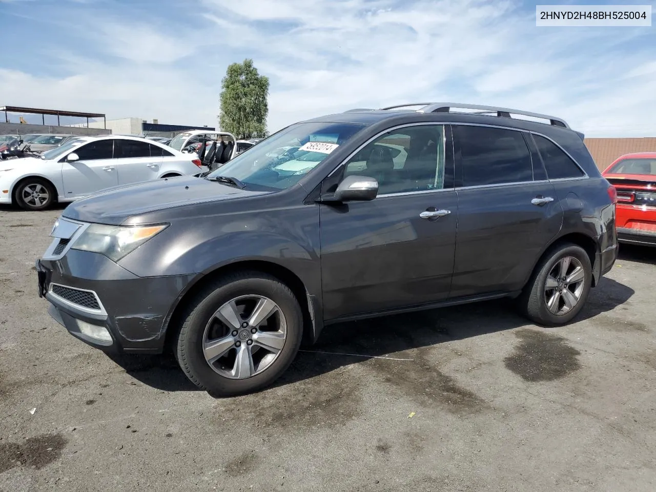 2011 Acura Mdx Technology VIN: 2HNYD2H48BH525004 Lot: 75952014