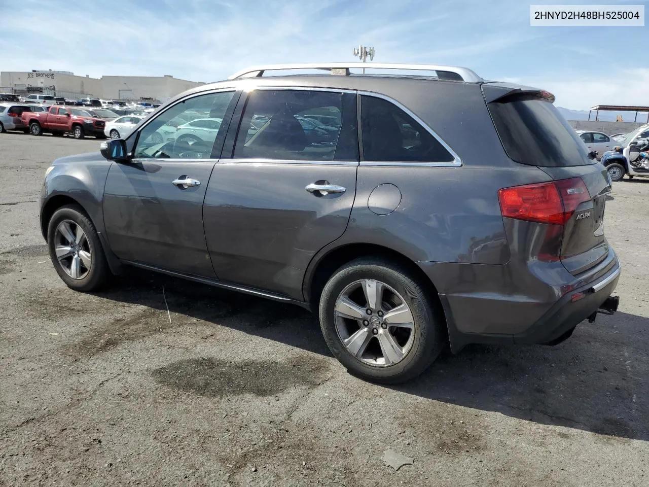 2011 Acura Mdx Technology VIN: 2HNYD2H48BH525004 Lot: 75952014