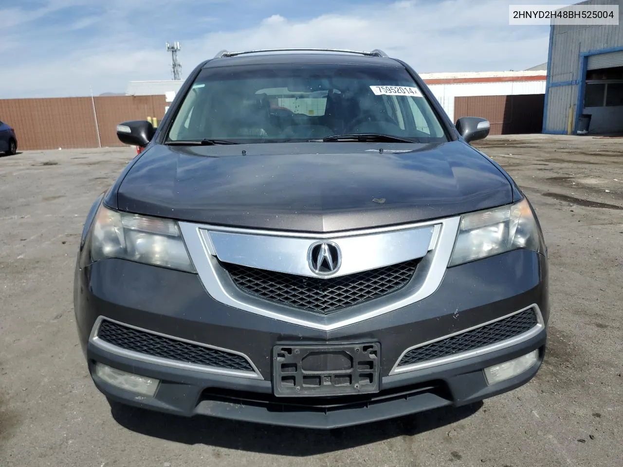 2011 Acura Mdx Technology VIN: 2HNYD2H48BH525004 Lot: 75952014