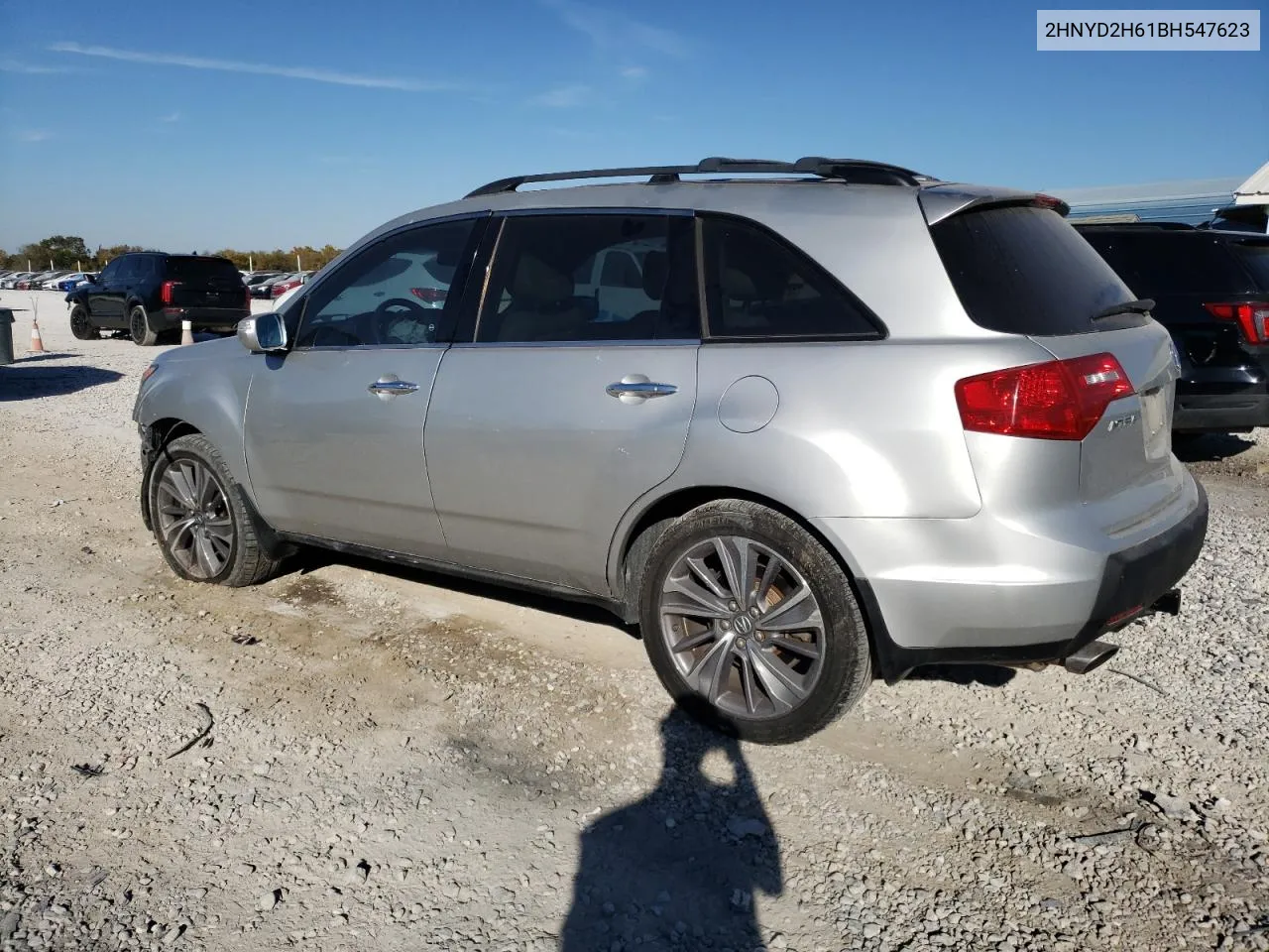 2011 Acura Mdx Technology VIN: 2HNYD2H61BH547623 Lot: 76056704