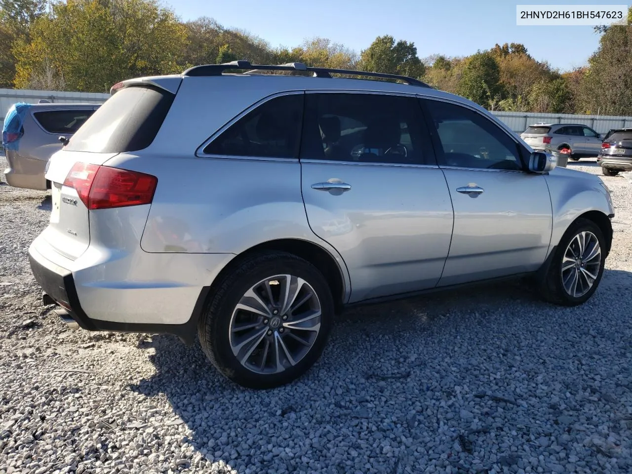 2011 Acura Mdx Technology VIN: 2HNYD2H61BH547623 Lot: 76056704