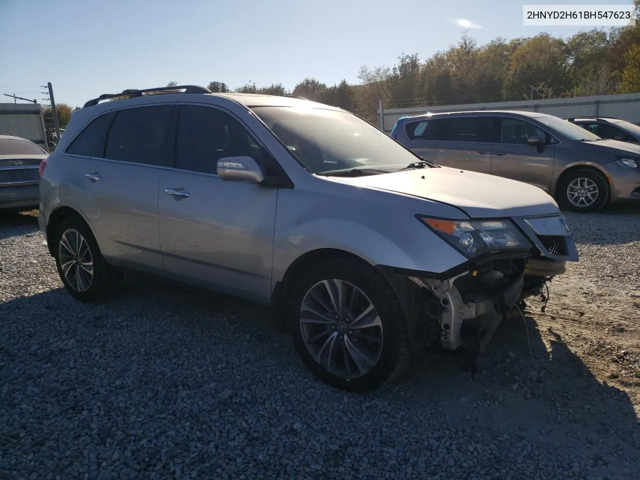 2011 Acura Mdx Technology VIN: 2HNYD2H61BH547623 Lot: 76056704