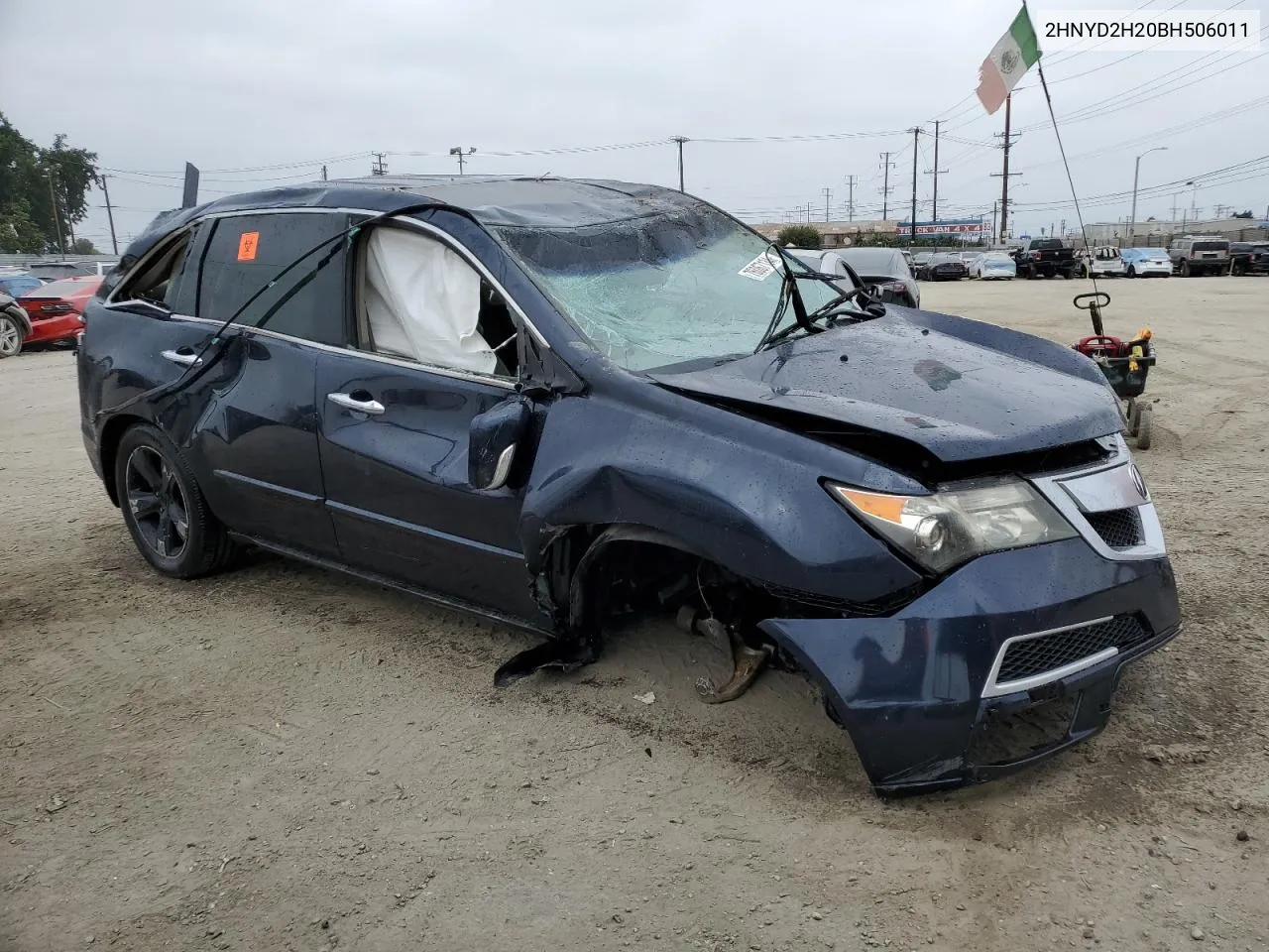 2011 Acura Mdx VIN: 2HNYD2H20BH506011 Lot: 76067134