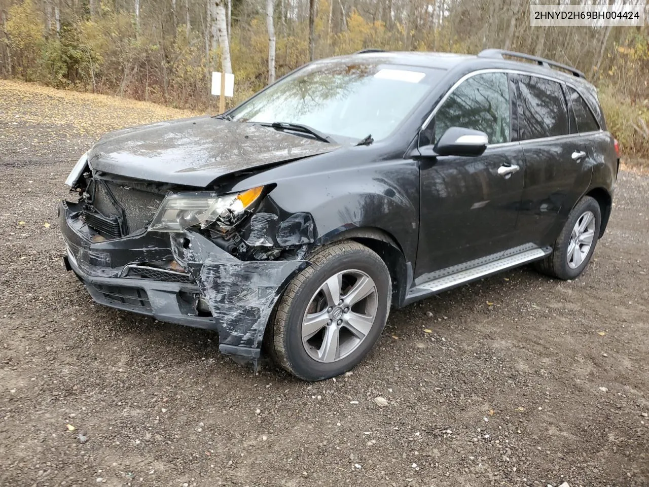 2011 Acura Mdx Technology VIN: 2HNYD2H69BH004424 Lot: 76097824